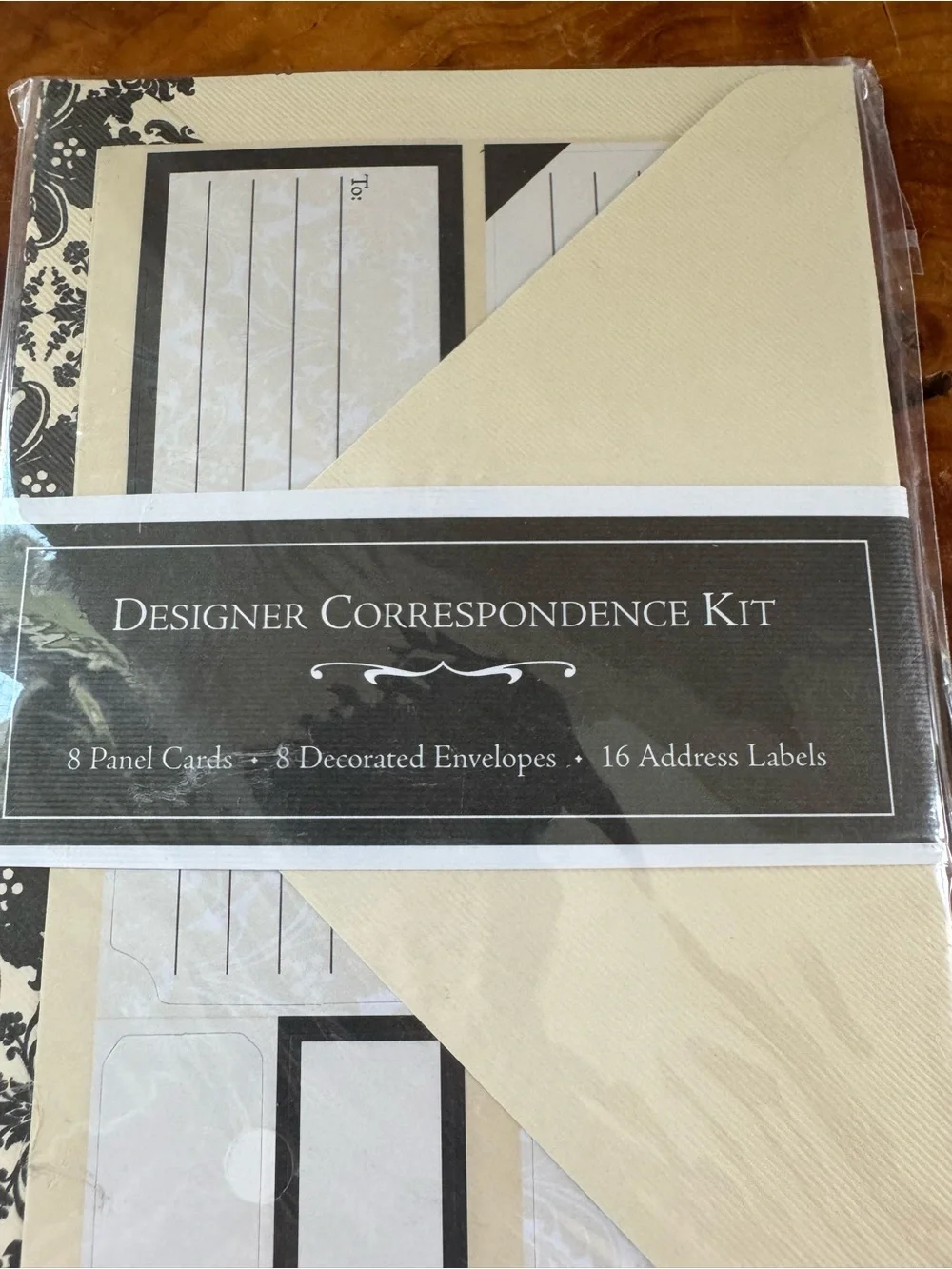 Lot of 3 Aria Designer Correspondence Kits Stationery Cards Envelopes Sealed